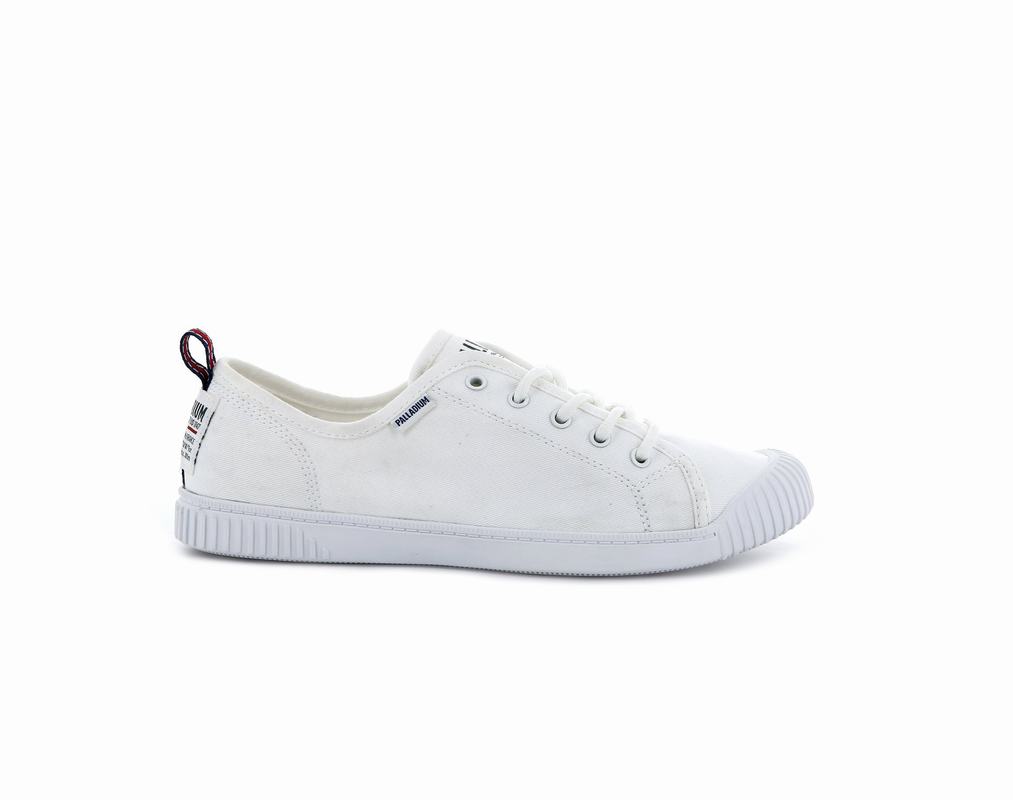 Zapatos Palladium Easy Lace Canvas Bajas Mujer - Blancas ||ILYC-98307||